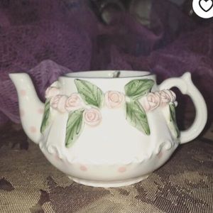 Vintage Small Teapot Candle by Mud Pie 1998